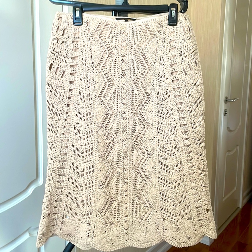 Brand New Kobi Halperin cotton lace skirt, Size 12
